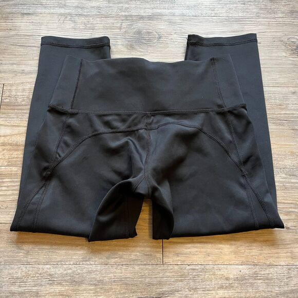 UW Madison Leggings Capris Black Small Wisconsin Red White University - Picture 2 of 7